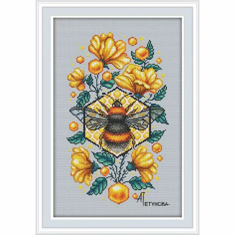 16019E Cross Stitch ONLY FLOSS NO FABRIC NOT Cross-stitch Kit Embroidery Needlework WITHOUT Fabric Homfun Painting Crossing