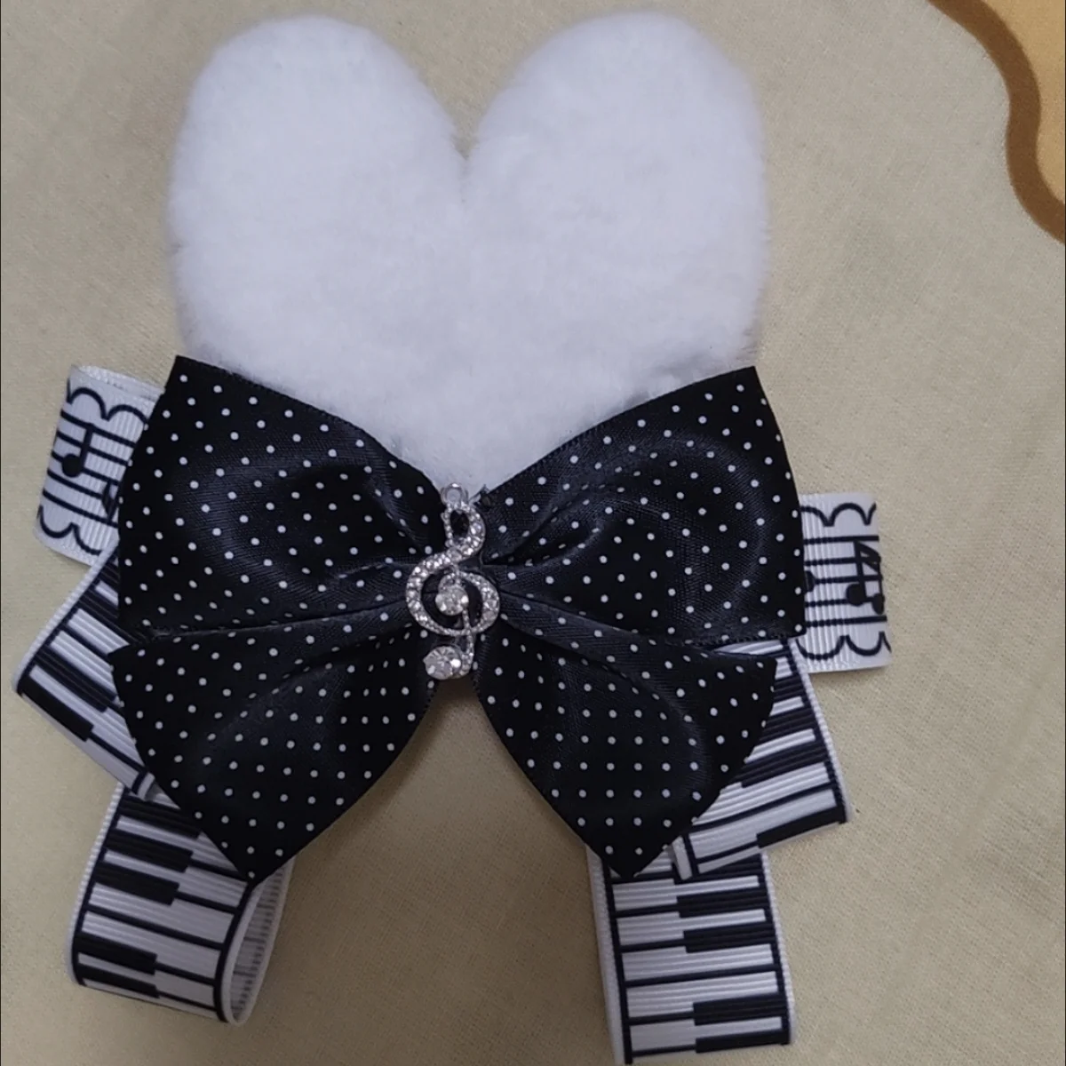 Lolita Small Top Hat Retro Piano Rabbit Lace Bow Y2K Birthday Hat For Girls Handmade Bow Rabbit Ear Hair Clips