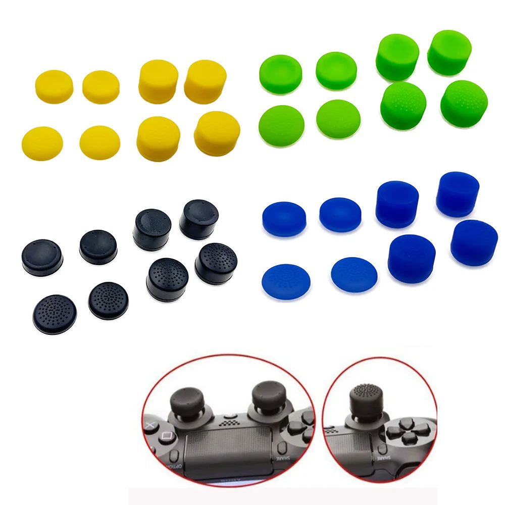 1set For PS4 SLIM & Pro Controller EXTENDERS FPS Thumb Stick Cover Grip Caps For Sony Playstation 4 PS4 Controller