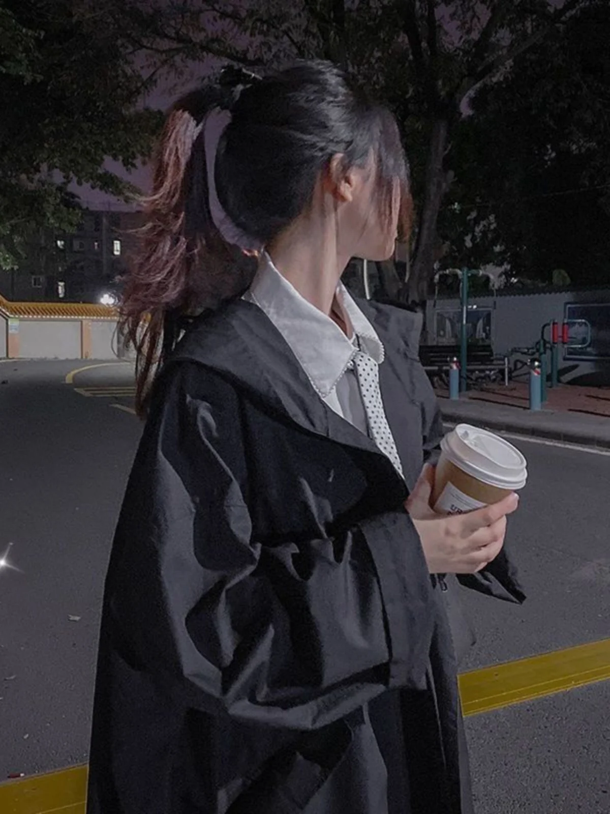 

Casual Hooded Windbreaker Jaet Women's Spring Autumn Ele Loose Slimming Versatile BF Harajuku Sle Trendy Ins Coat