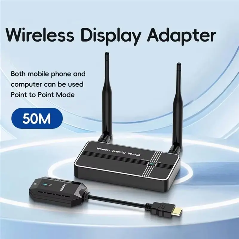 A31T Wireless -Compatible Transmitter Receiver 5G 4K 1080P 50M Video Streaming Display Adapter Dongle for Phone TV PC