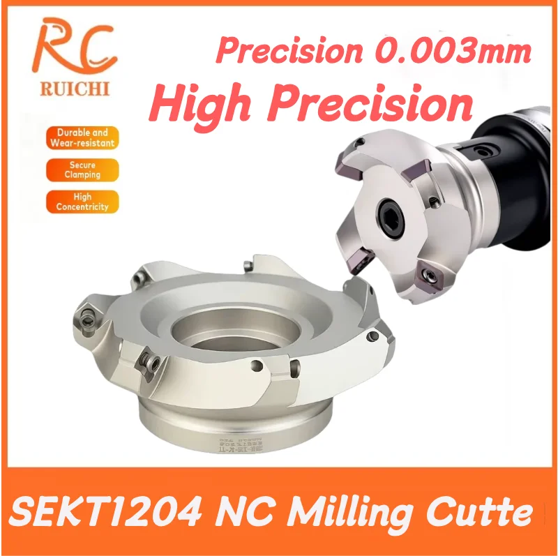 SEKT1204 NC Milling Cutter Planar Milling Rough Blade KM12-45 Degree Lathe Tool for Precision Machining