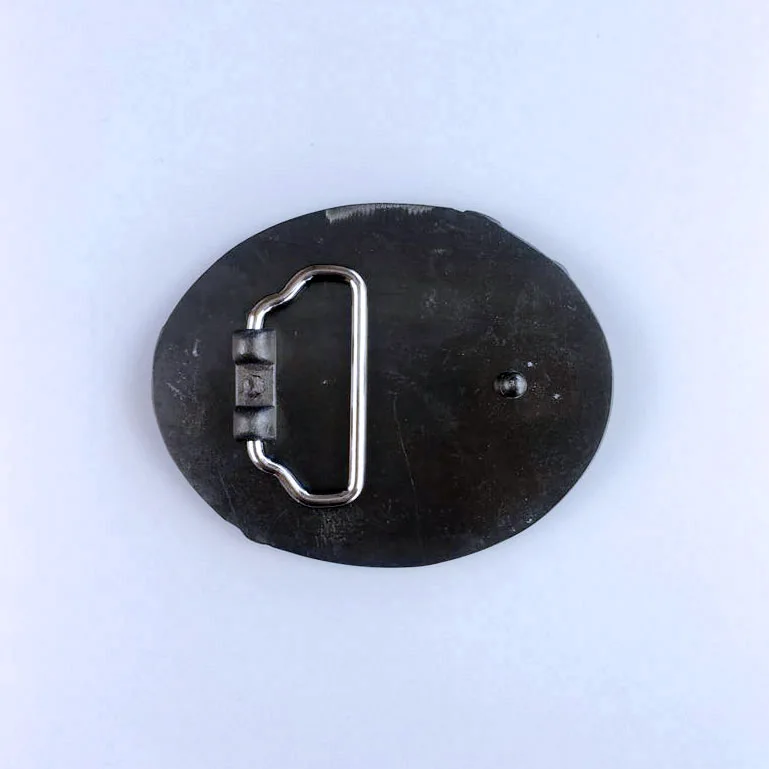 Vintage Enamel Rodeo Cowboy Man Western Belt Buckle Hebilla BUCKLE-WT083