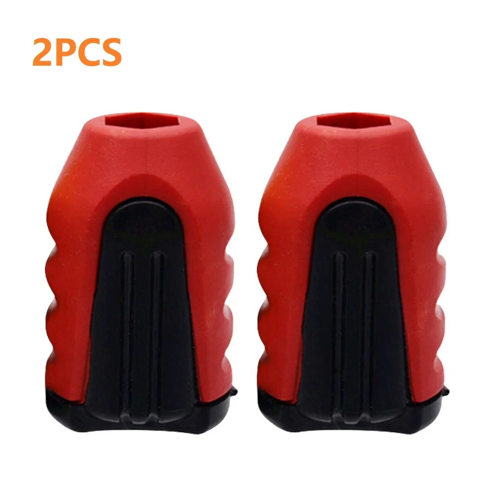 2 PCS Screwdriver Bit Magnetic Ring 1/4'' Shank Screwdriver Bit Head 2 In 1 Magnetizer Demagnetizer For Electric Screw Bit