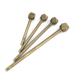 1pc Latch Locking Pin Chinese Furniture Hardware Straight Lock Bolt Brass Locking Closure Pin Cabinet Door Trunk Box Latch