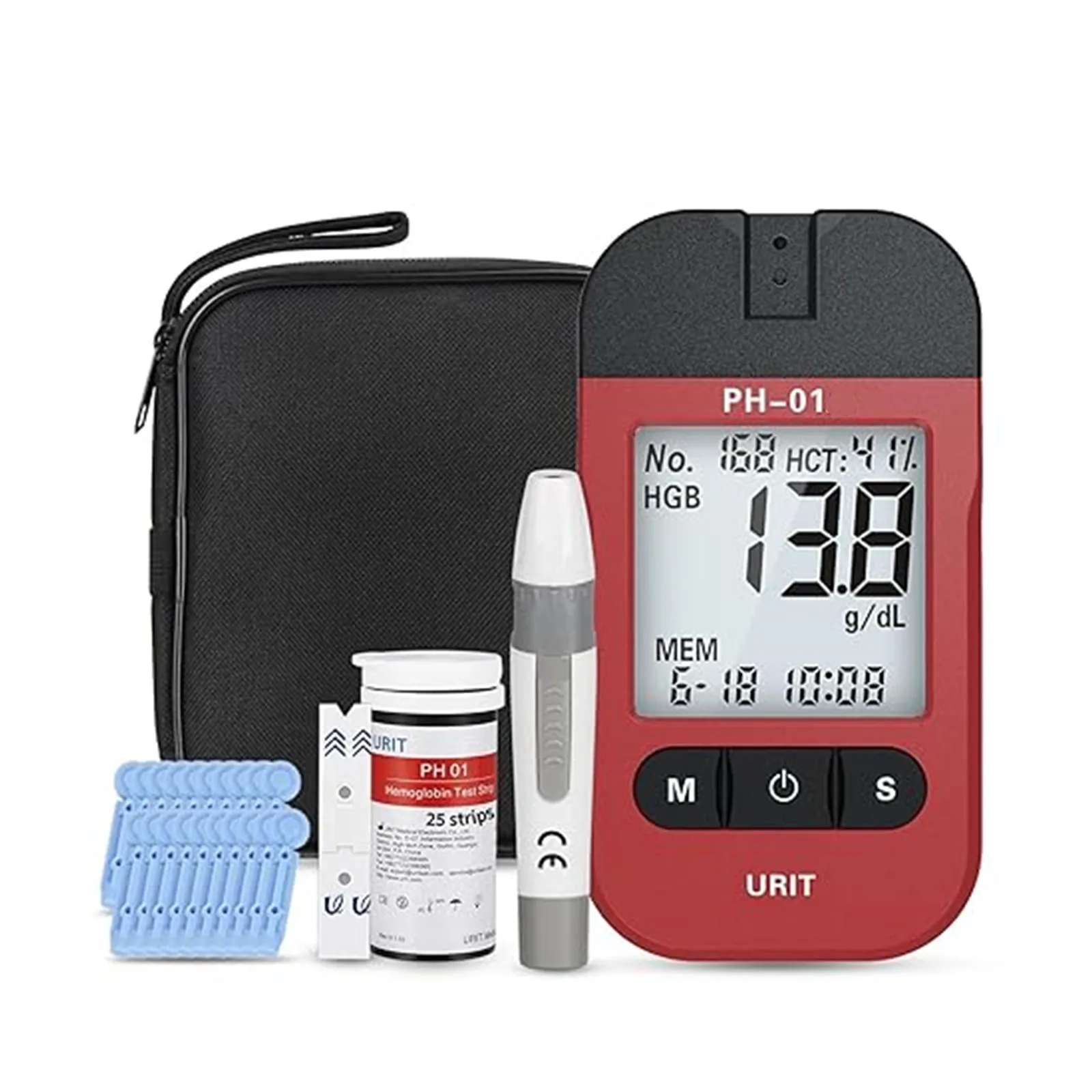 Новый новейший измеритель гемоглобина Urit PH-01 PH-01A, анализ тестирования, POCT, медицинская больница, домашняя машина, поставка инструментов