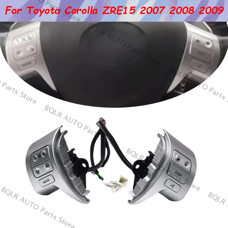 

Для Toyota Corolla ZRE15 2007 2008 2009, новый автомобильный Стайлинг, рулевое колесо, Bluetooth, переключатель управления звуком