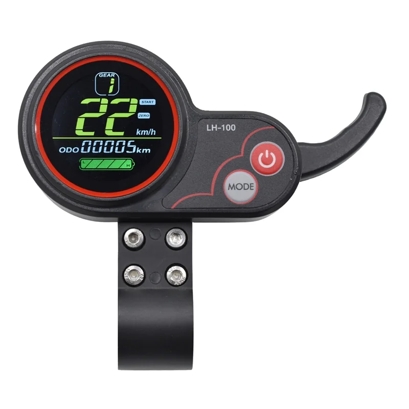 Imagem -03 - Painel de Exibição Lcd para Scooter Elétrico Medidor do Acelerador para Ebike Velocímetro Lcd 5pin Lh100 36v
