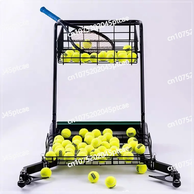 

Cart Aluminium Sports Training Aid Multifunction Metal Tennis Ball