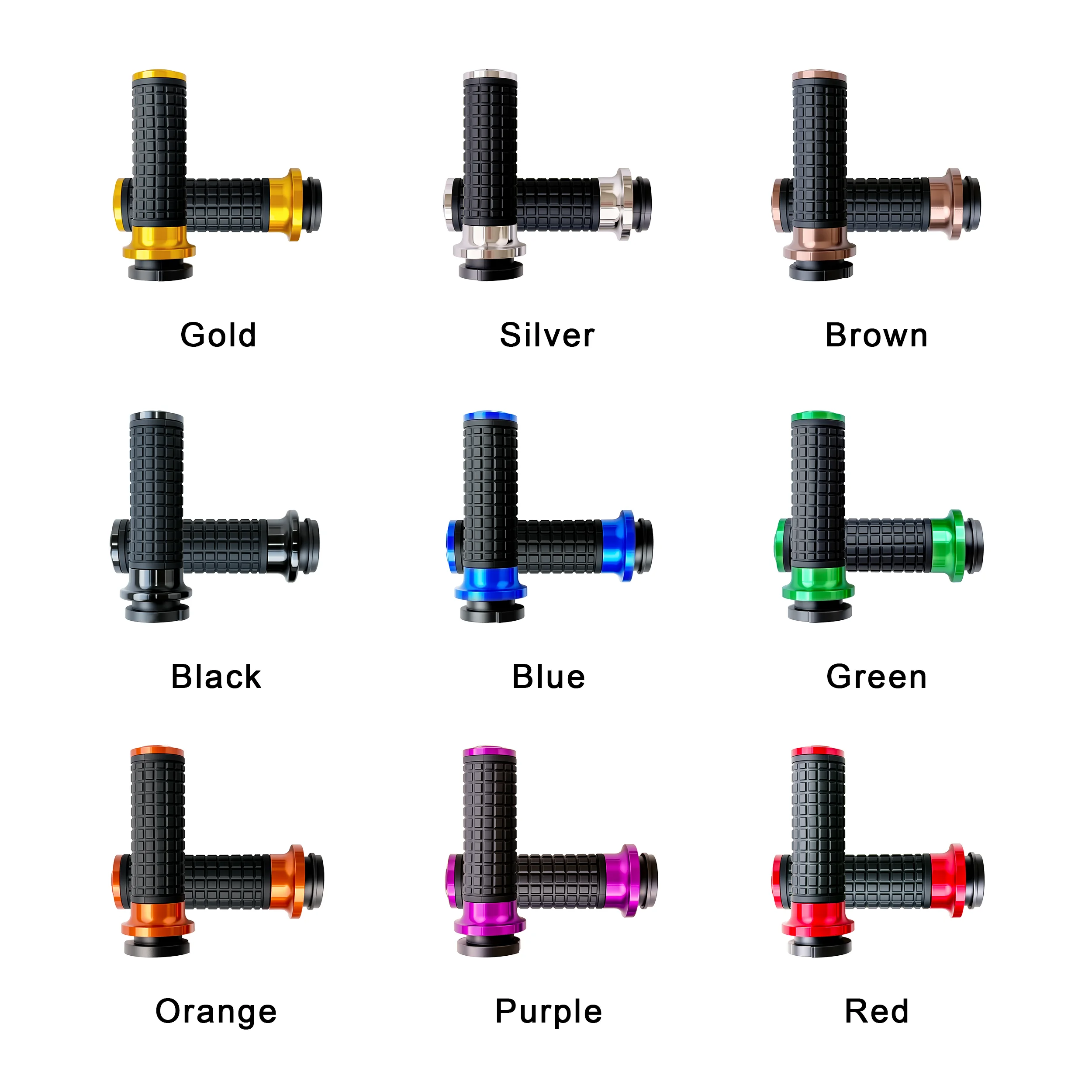 Club Style Performance Bagger MX Style Silicone Rubber Grips with CNC Alloy/Throttle By Wire for Harley Road Glide Road King