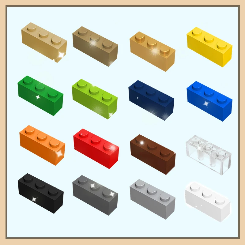 50g Compatible 3622 small particle splicing brick MOC teaching wholesale spare parts 1X3 base brick puzzle toy kids gift 42pcs