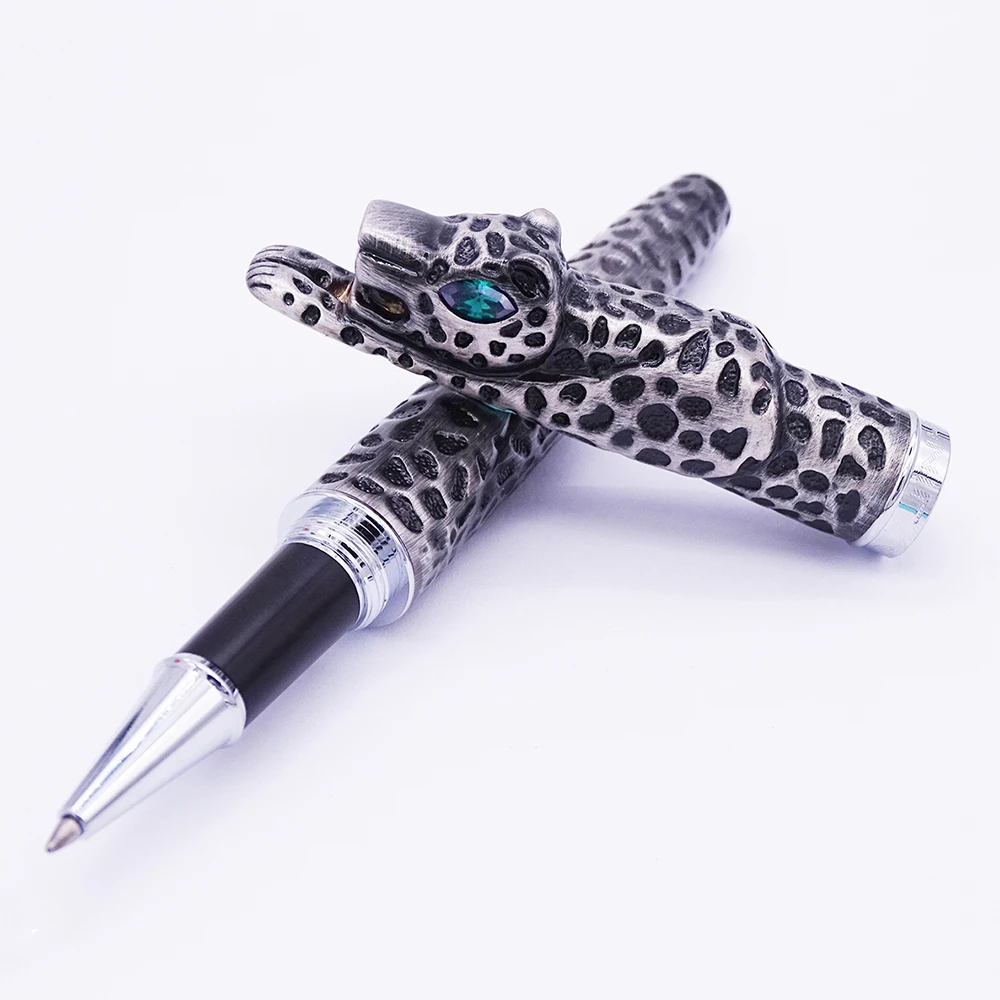 Jinhao Full Metal Luxury Rollerball Pen Exquisite Panther Heavy Signing Pen Fine 0.5mm Office Business School Writing Gift Pen