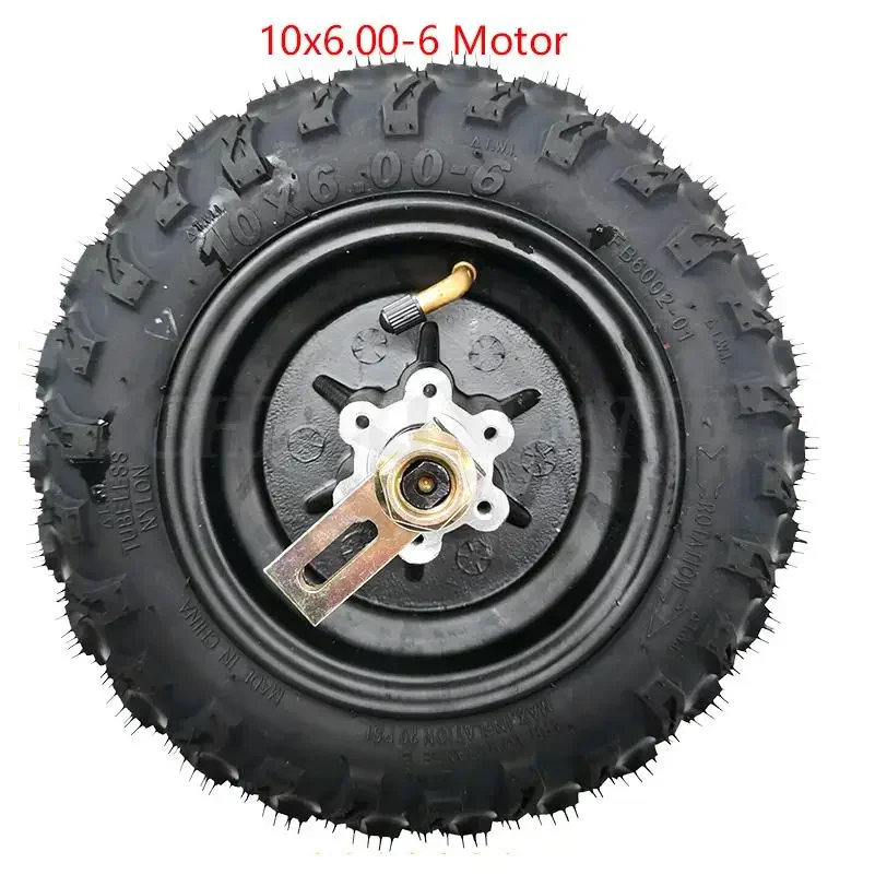 48V Motor 1000W 10X6.00-6 For Citycoco Electric Scooter hub motor Wheel Thickened Anti-skid Tubeless Tire Accessory Set