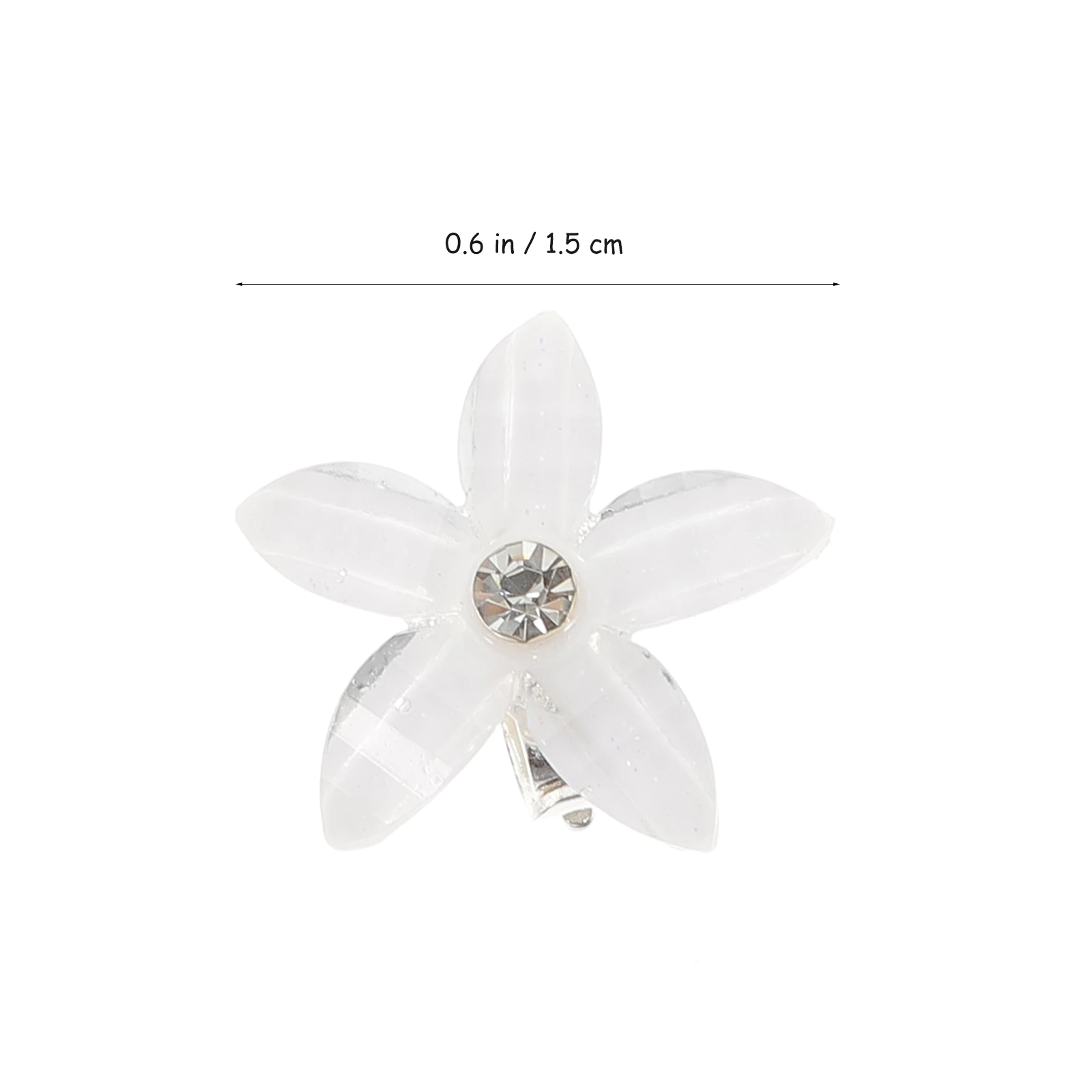 

20 Pcs Rhinestone Flower Hair Clips Small Claw Accessories for Girls Kids Styling Aid Daily Party Prom Photo Birthday Cosplay