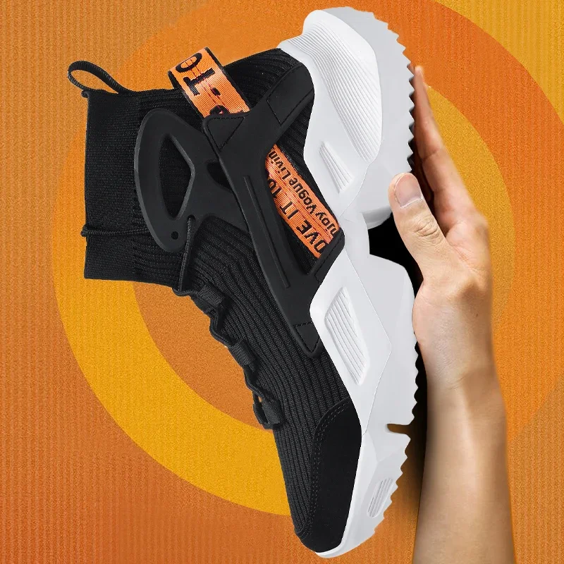 

Men Running Shoes Outdoor Antiskid Damping Walking Trekking Leisure Summer Soft Bottom Running Zapatills Sneakers Socks Shoes