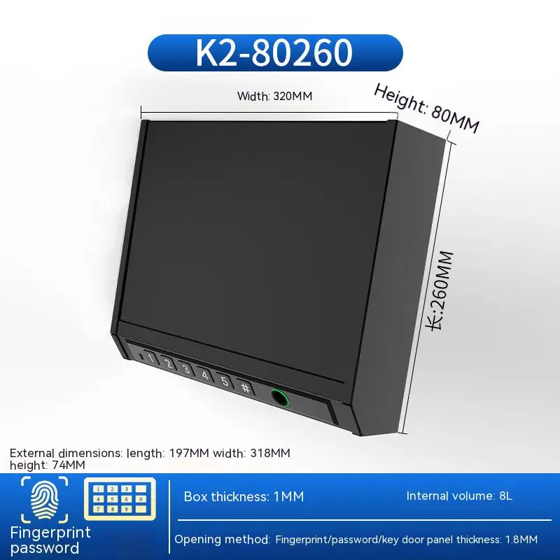 Imagem -02 - Biometric Gun Safe For Pistols Quick Access Pistol Safe Dispositivo de Segurança de Arma de Fogo com Bloqueio de Impressão Digital ou Key Pad