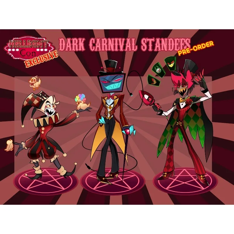 

Hazbin Hotel Dark Carnival Standee Original Acrylic Handmade Cute Cartoon Anime Pendant Toy Gift for Daily Use and Friends