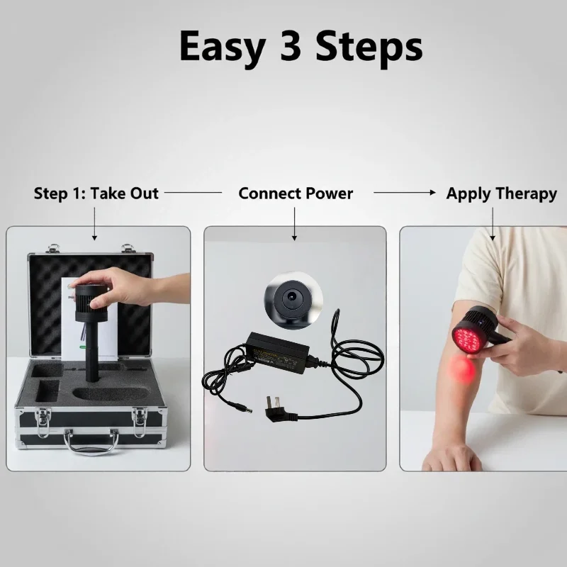 Medical Grade 5W Low Level Cold Laser LLLT Laser Therapy Devive Machine for Rheumatoid Arthritis Treatment Neck Back Pain Relief