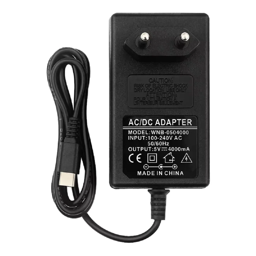 5V 4A USB Type C Power Supply 20W AC Adapter for Raspberry Pi 4 Model B Orange Pi 3 4 4 LTS NVIDIA Jetson Nano 2GB Mini PC