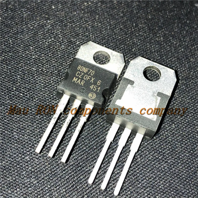 5PCS/LOT STP80NF70 80NF70 TO-220 MOSFET controller 80A 70V  New original  In Stock