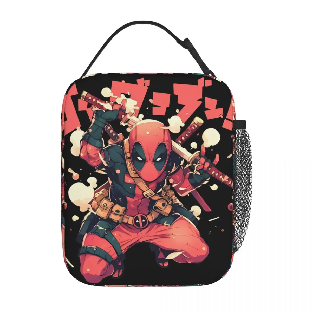 Deadpool Superhero Insulated Lunch Bag Leakproof Meal Container Cooler Bag Tote Lunch Box College Travel Food Storage Bags