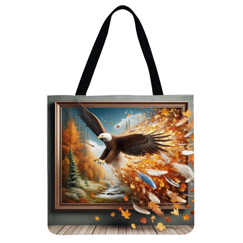 กระเป๋าผ้าลินินความจุขนาดใหญ่ 4 ชิ้น