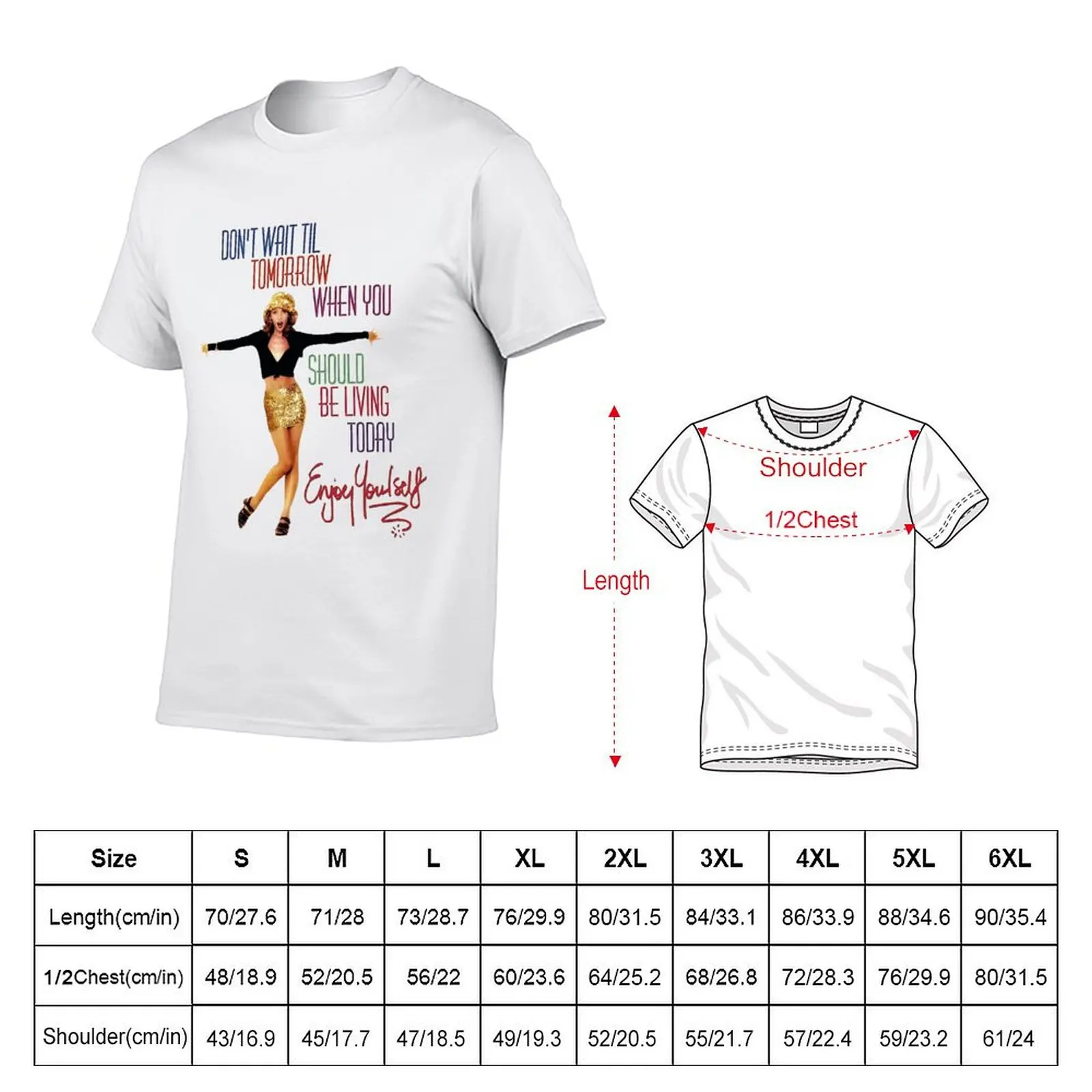 Kylie Enjoy Yourself T-Shirt Holiday Casual Short Sleeve Top