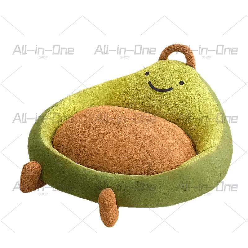 Plush Sofa-Style Pet Mat: All-Season Cushioned Bed for Small Breed Cats & Dogs Like Bichon, Provides Warmth in Cool Weather