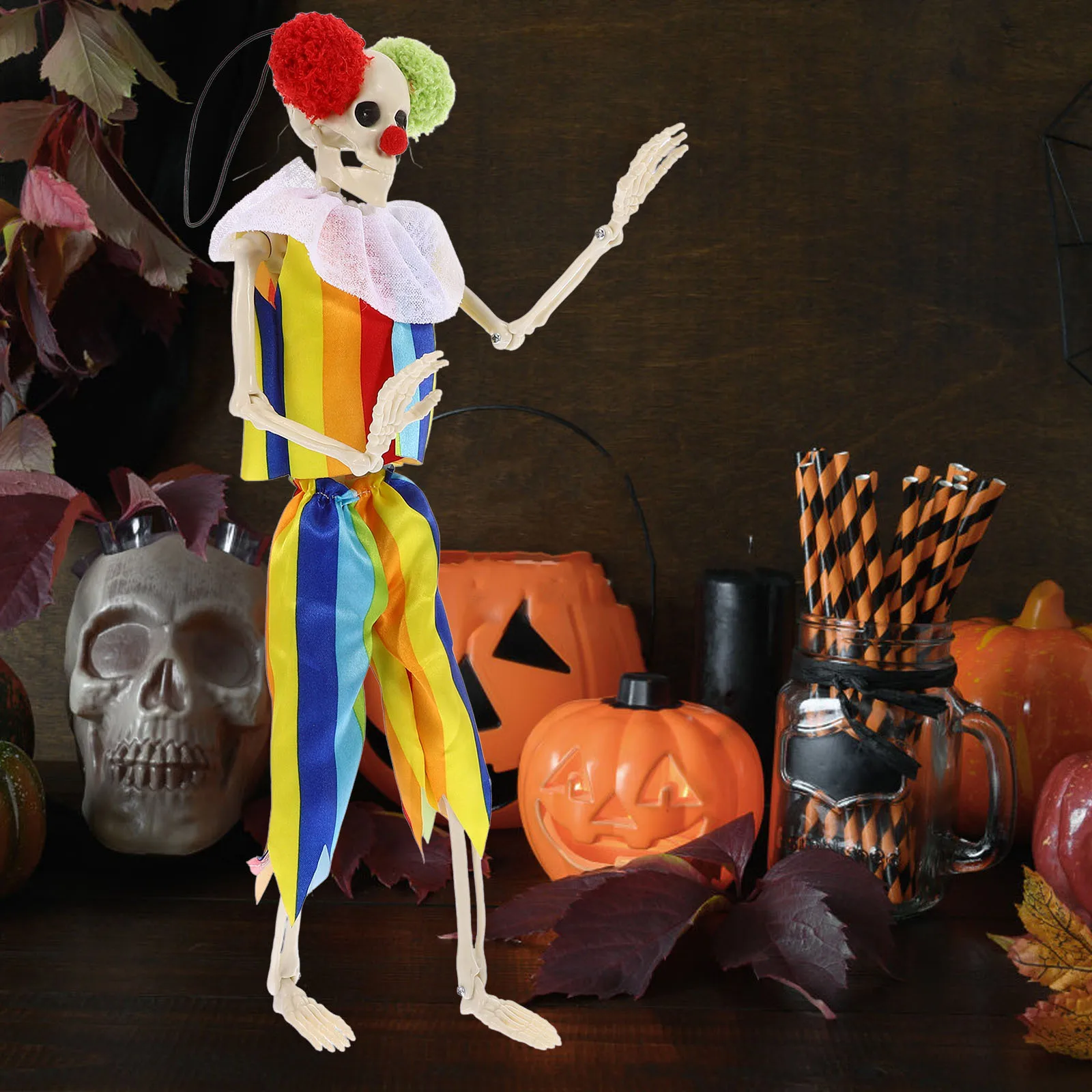

Halloween Skull Clown Props Decoration Decorations Indoor The Cloth Decrations