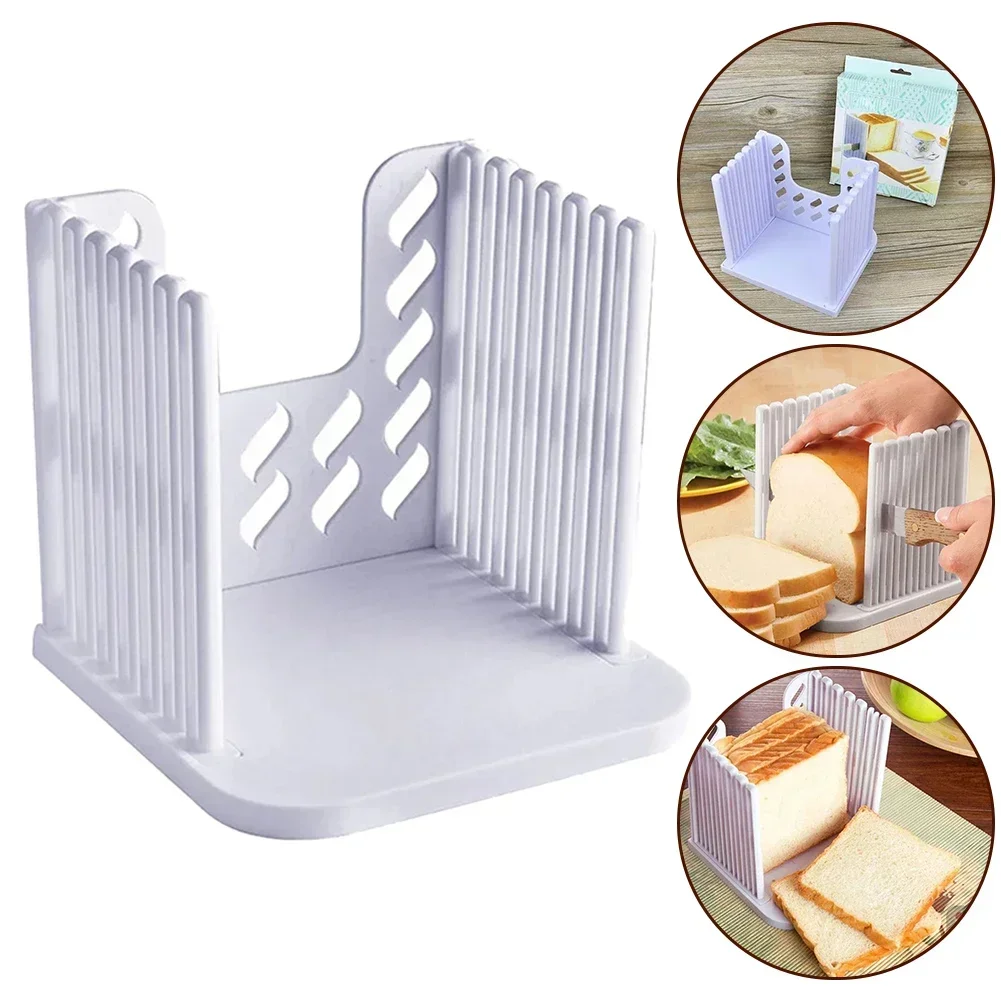 1pc Bread Slicer Adjustable Bread Slicer Toast Cutting Guide For Homemade Bread 16x15x14.5cm Kitchen Tools Gadgets Accessories