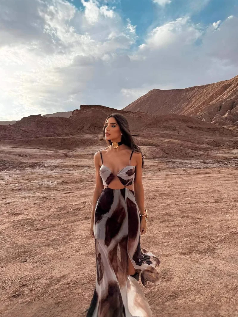 Robe d'été Sexy à bretelles pour femmes, bretelles Spaghetti, coupe basse, dos nu, fente ajourée, Slim Fit, pour fête sur la plage, Maxi