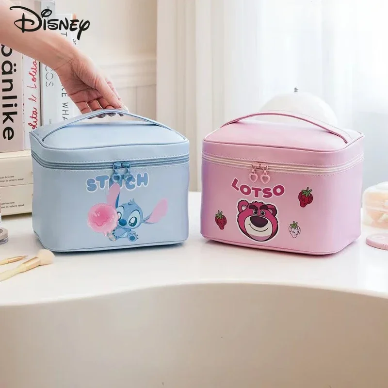 Trousse de maquillage de dessin animé Disney pour femme, sac de rangement de cosmétiques, grande capacité, multifonctionnel, haute qualité, mode, nouveau