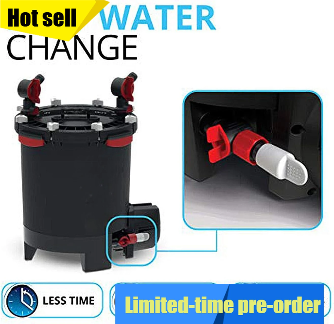 

Высокопроизводительный аквариумный фильтр Hardware FX6, канистровый фильтр для аквариумов объемом до 400 галлонов.