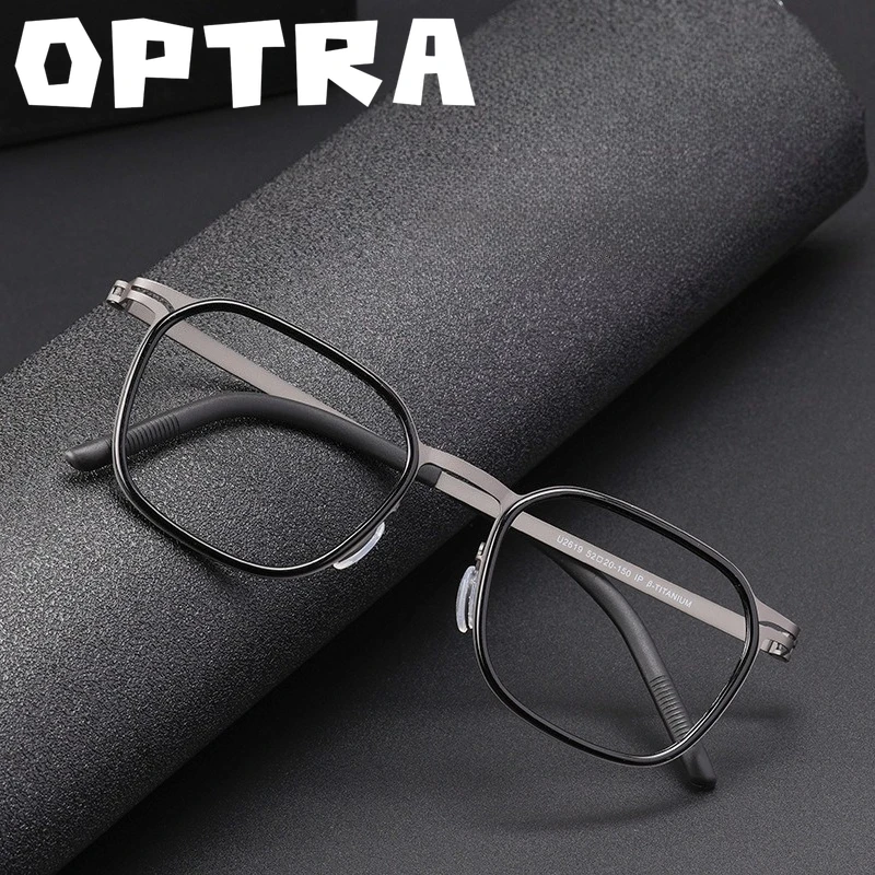

OPTRA Pure Titanium Glasses One-On-One Mirror Matching Consultant Service Private Customization Prescription Optical Eyewear