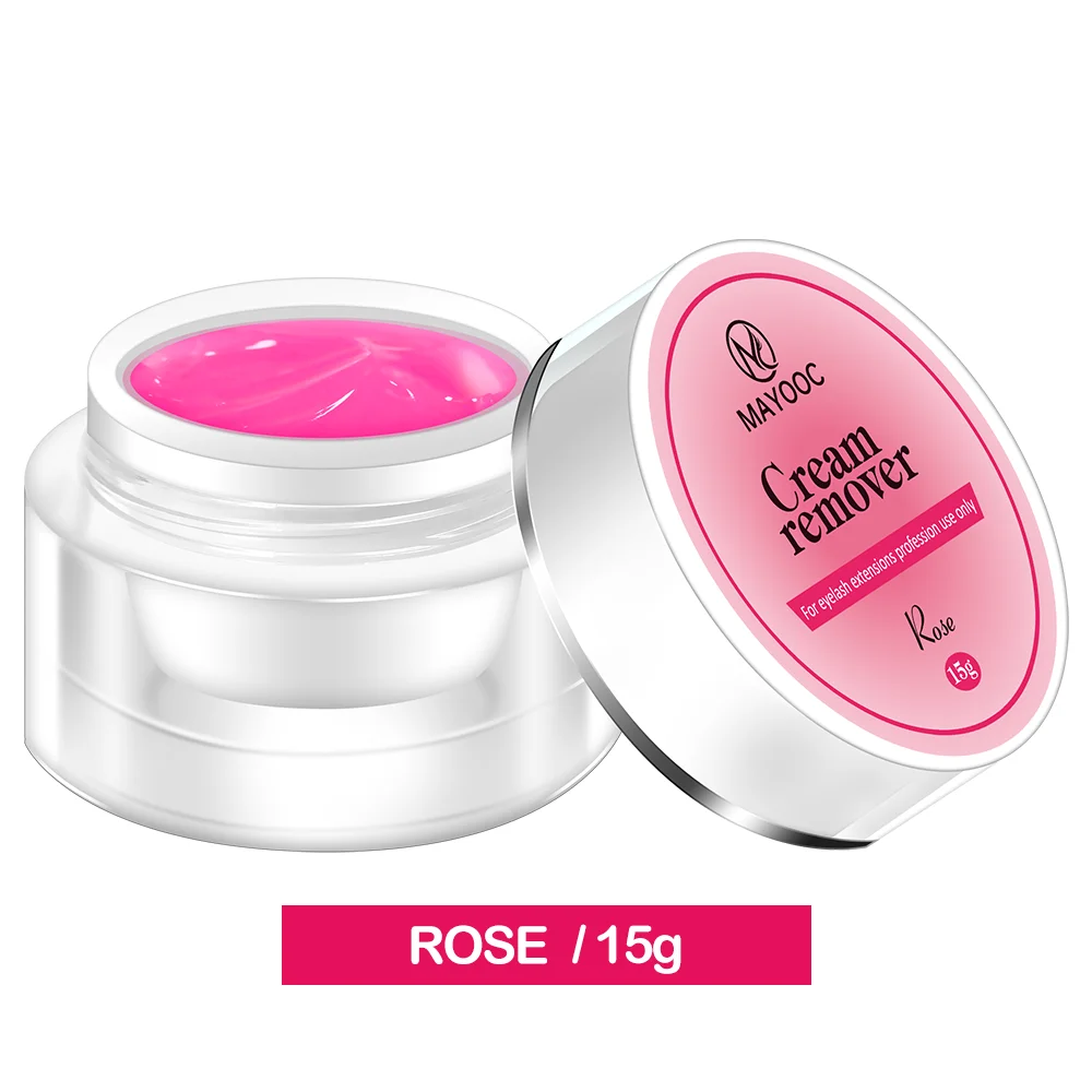 MAYOOC 5/15g Wimpernkleber-Entferner Schnelltrocknender Transparenter Professioneller Creme-Entferner für Wimpernverlängerung Individuelles Logo
