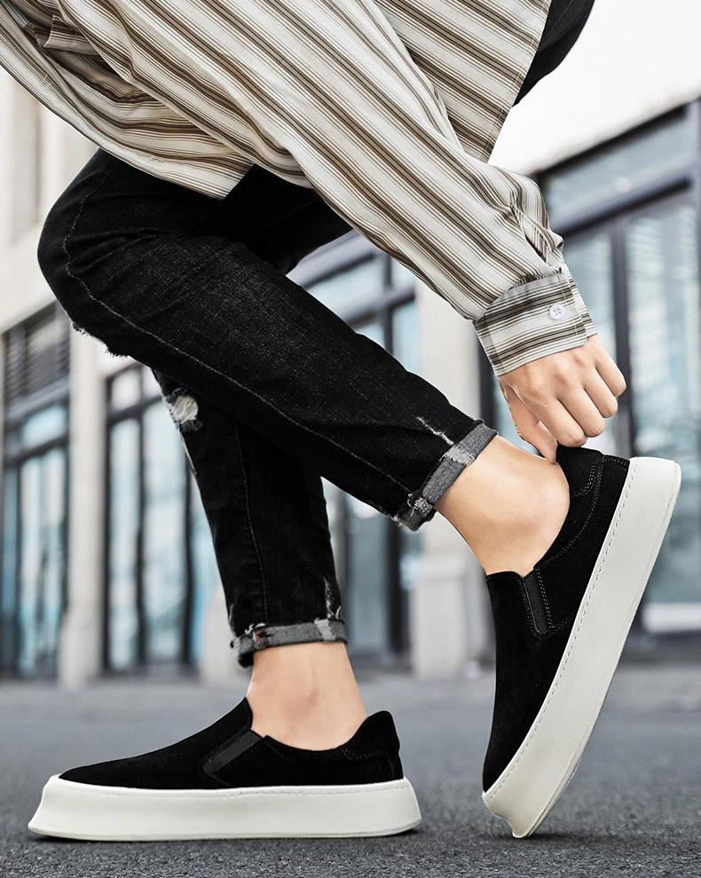 Neue Vielseitige Herren-Freizeitschuhe Leichte Herren-Wanderschuhe Slip-On Lazy Shoes – Detail 3