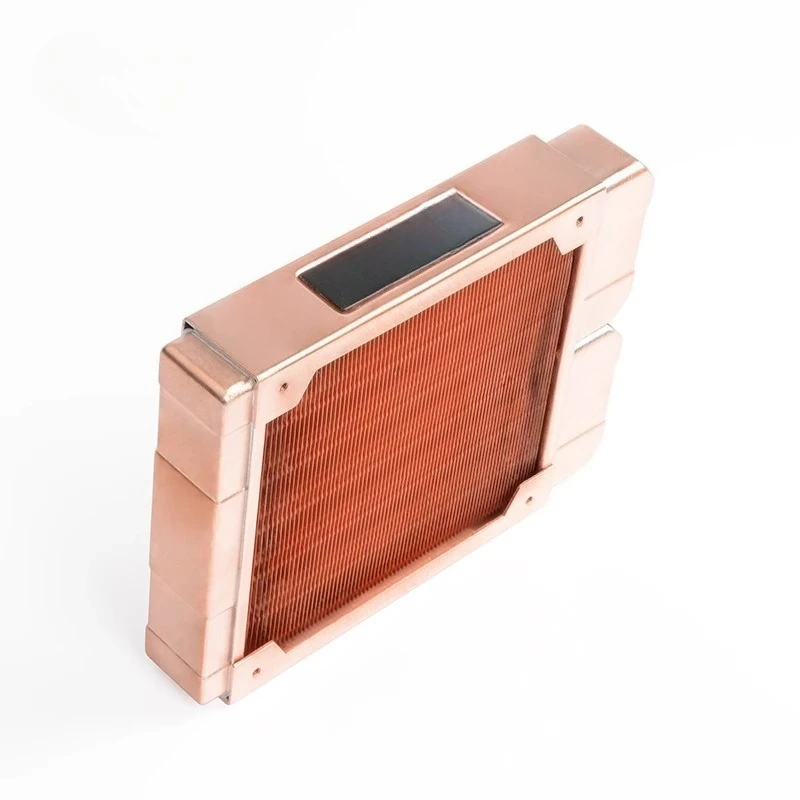 TSRP‑ZT‑120TG All‑Copper Water Cooling Radiator 7mm Round Thread Tube Industrial Computer Heat Dissipation Row