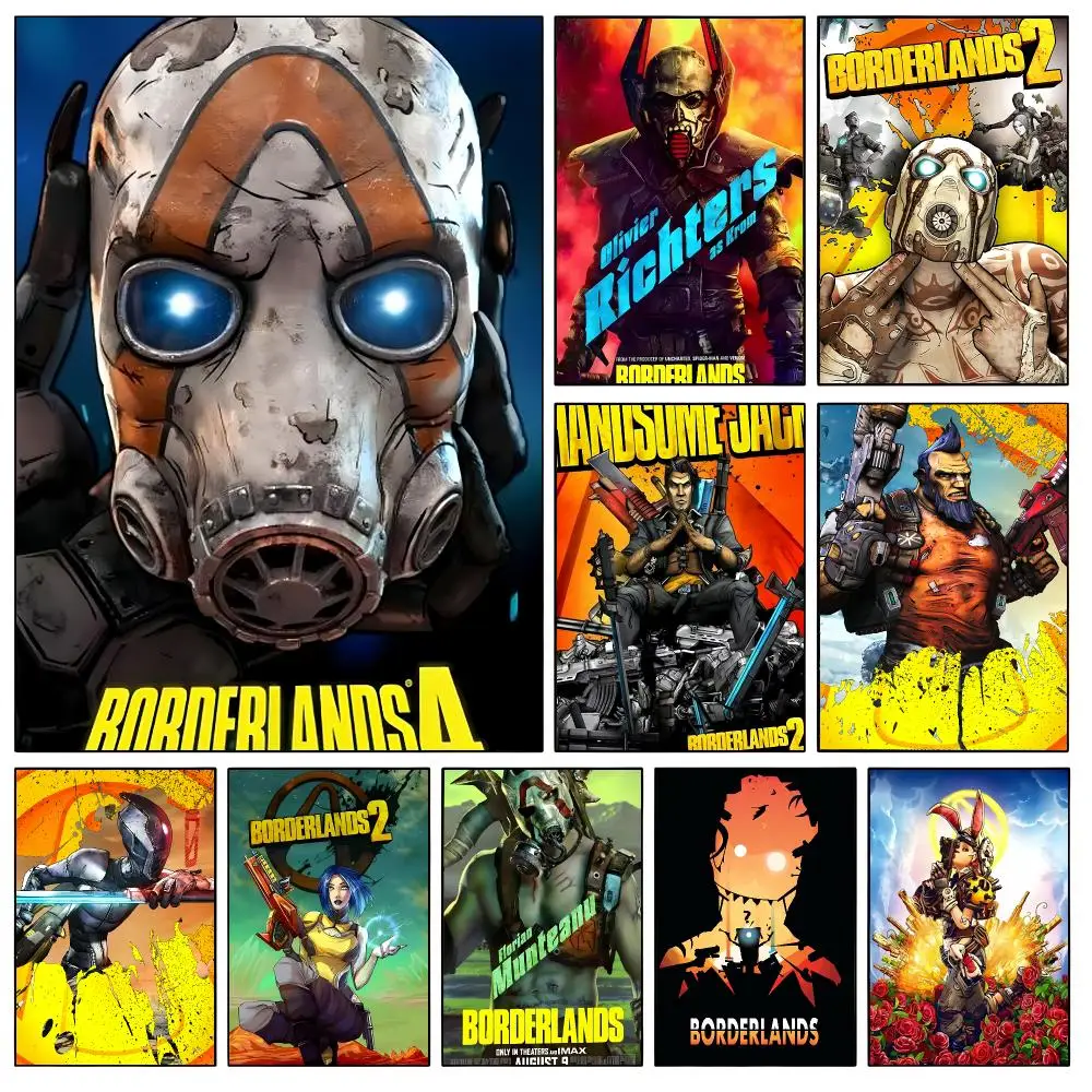 Game Borderlands Poster Stylish Aesthetic Wall Decor for Bedroom Living Room Cafe Bar Gift