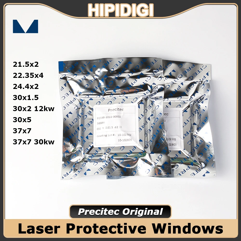 

Precitec Original Laser Protective Lens Windows Dia.37x7 P0595-58601 for Fiber Laser Procuttor Lightcutter SolidCutter Cutting