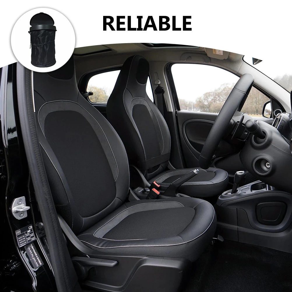 

Foldable Car Trash Can Garbage Bin Storage ganizer Oxford ABS Rubber Portable Container Pouch Truck Van Home Office