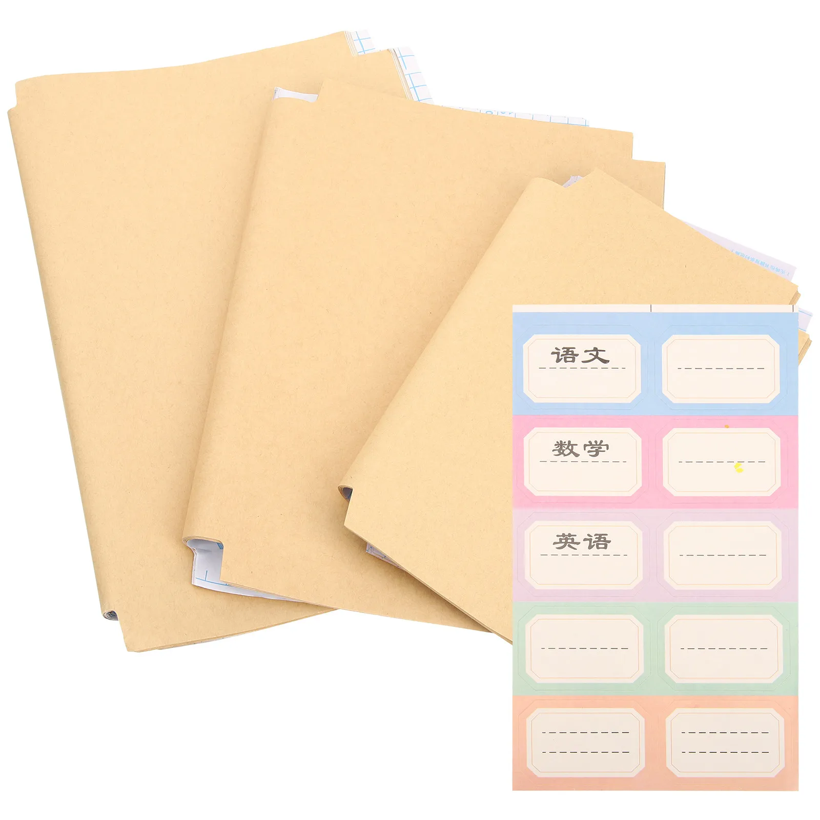 30 Sheets Brown Kraft Paper Book Cover Sleeves Self Adhesive Book Cover Wrapping for School Textbooks Exercise Books Magazines