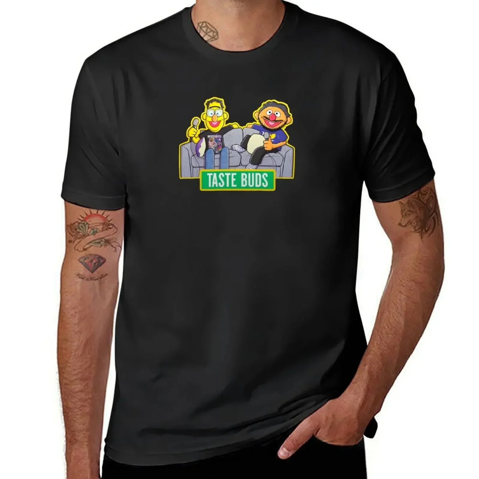 Taste Buds podcast T-Shirt funnys blacks workout shirts for men