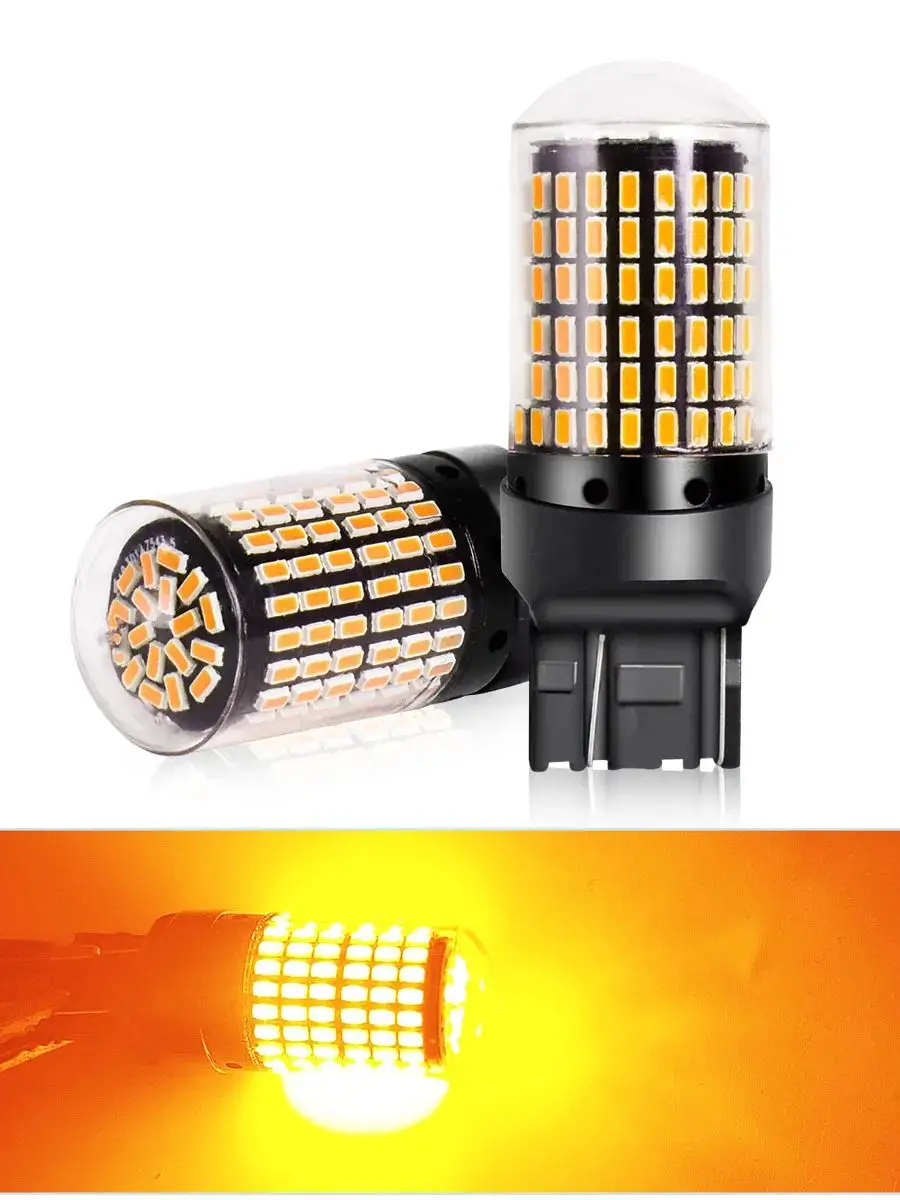 2PCS Leistungsstarke 22W ~ 28W/Birne LED 1156 BA15S P21W 1157 BAY15D P21/5W W21/5W W21W P27/5W PY27W Canbus Keine Fehler Auto Brems Blinker