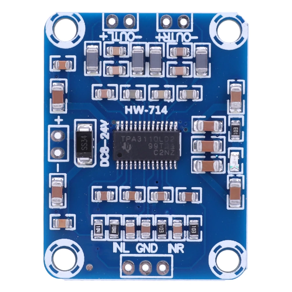 TPA3110 Mini Digital Power Amplifier Board DC12-24V Audio Amplifier Module 15W*2