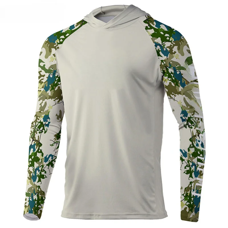 Imagem -04 - Pesca Masculina com Capuz Camisas Hoodie Tops Roupas de Alto Desempenho