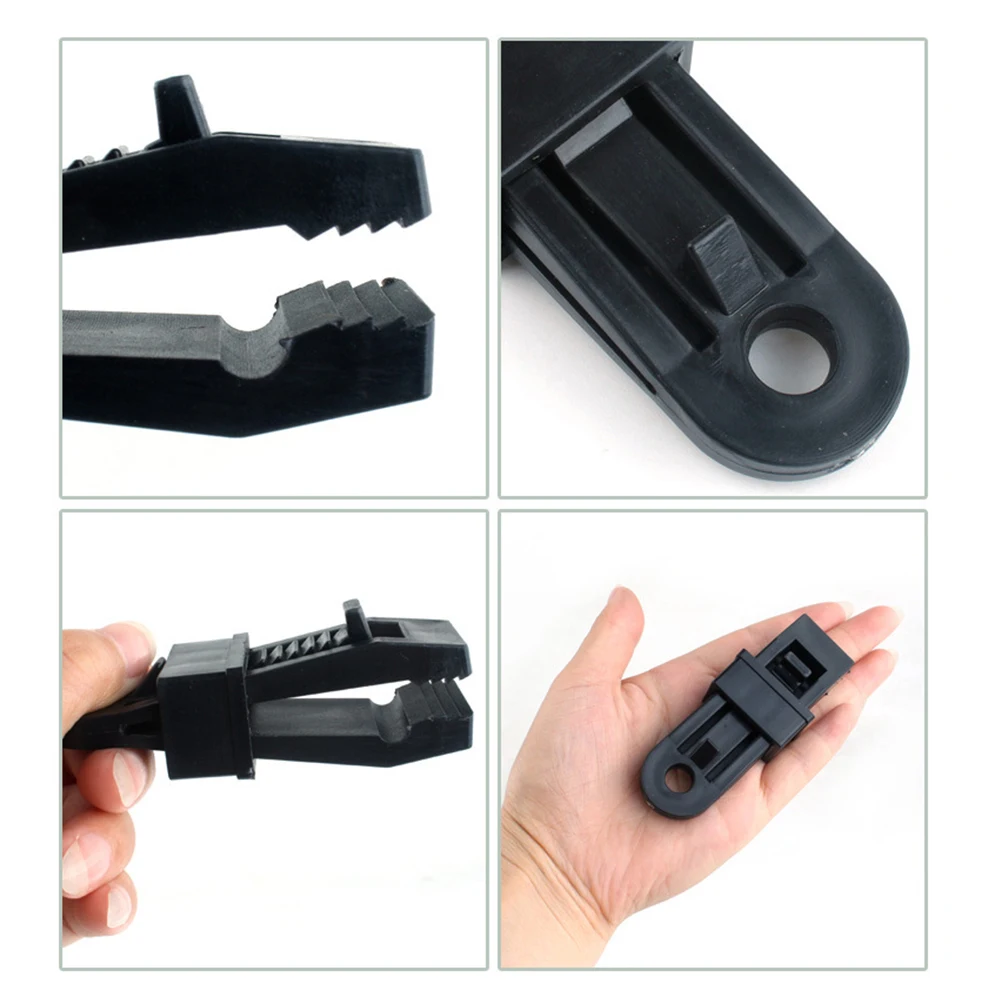 

20Pcs Tent Clamps Adjustable Locking Tarp Clips Outdoor Camping Awning Shelter Black