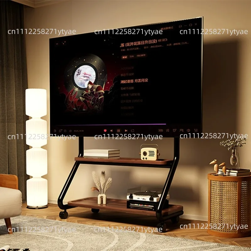 TV Mobile Bracket Floor TV Hanger With Wheel Is Suitable For 55/65/75 Inch