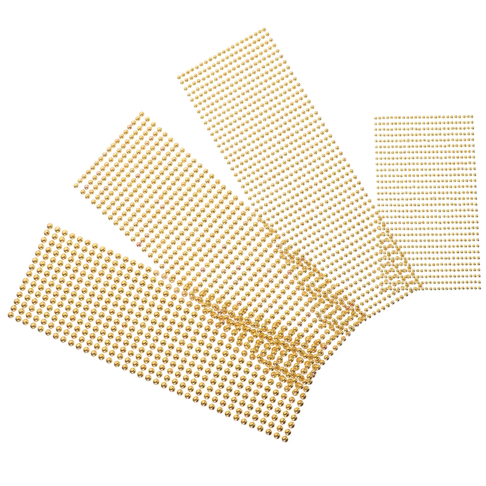 Autocollants de perles pour le visage, 4 feuilles, pierres précieuses auto-adhésives pour cosmétiques, Art du visage, sourcils, décoration d'ongles, artisanat, personnalisation de téléphone