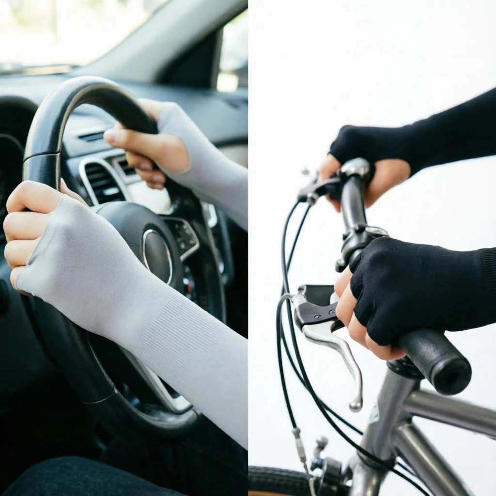mangas-de-braco-unissex-para-ciclismo-ao-ar-livre-estilo-esportivo-tubo-reto-luvas-de-protecao-solar-estilo-masculino-manga-gelada-para-conducao-ciclismo-e-estudantes