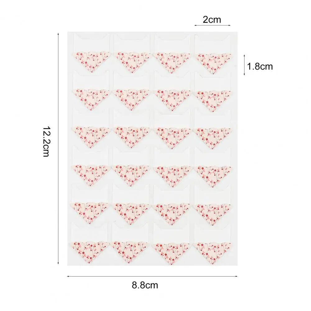 Corner Stickers Waterproof Multifunctional DIY Paper Floral Print Corner Paper Stickers for Children